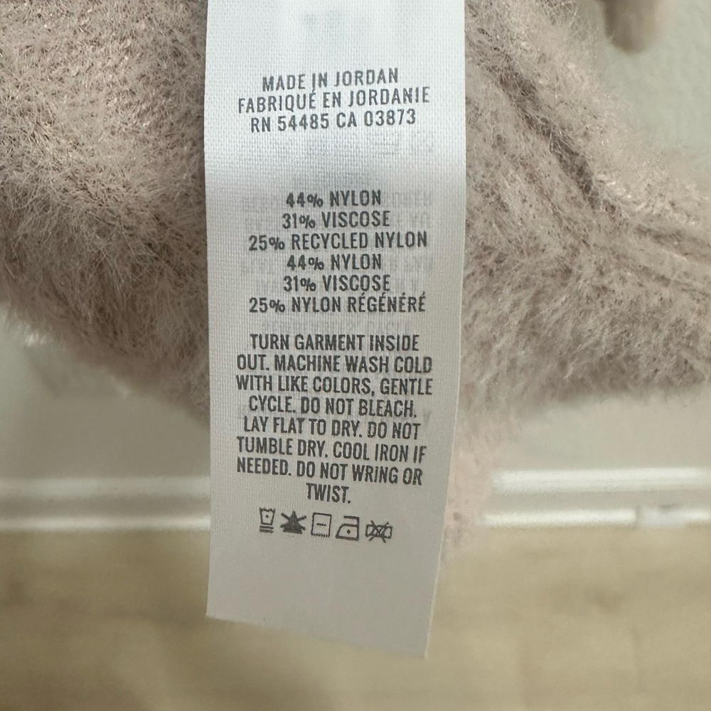 Aerie Cozy Ribbed Sweater Beige Taupe Size M Soft Plush Knit - Picture 3 of 4